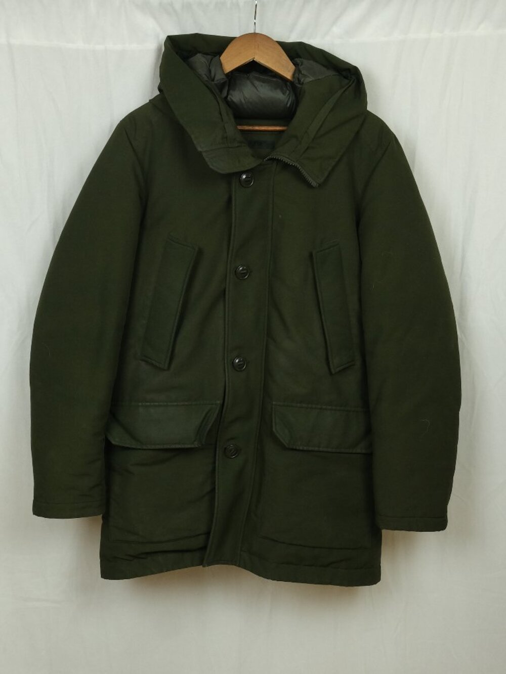 Uniqlo Heavy Down Parka Winter Jacket Olive Green Men's Size S